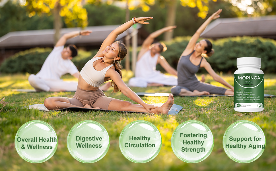 Moringa 100% Pure Capsules – Natural Energy, Immunity & Wellness Support | 60 Vegan Capsules
