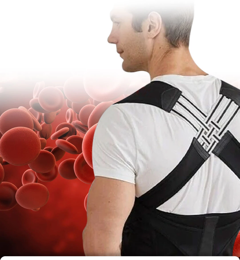 PostureFix Pro  Adjustable Magnetic Back & Shoulder Suppor