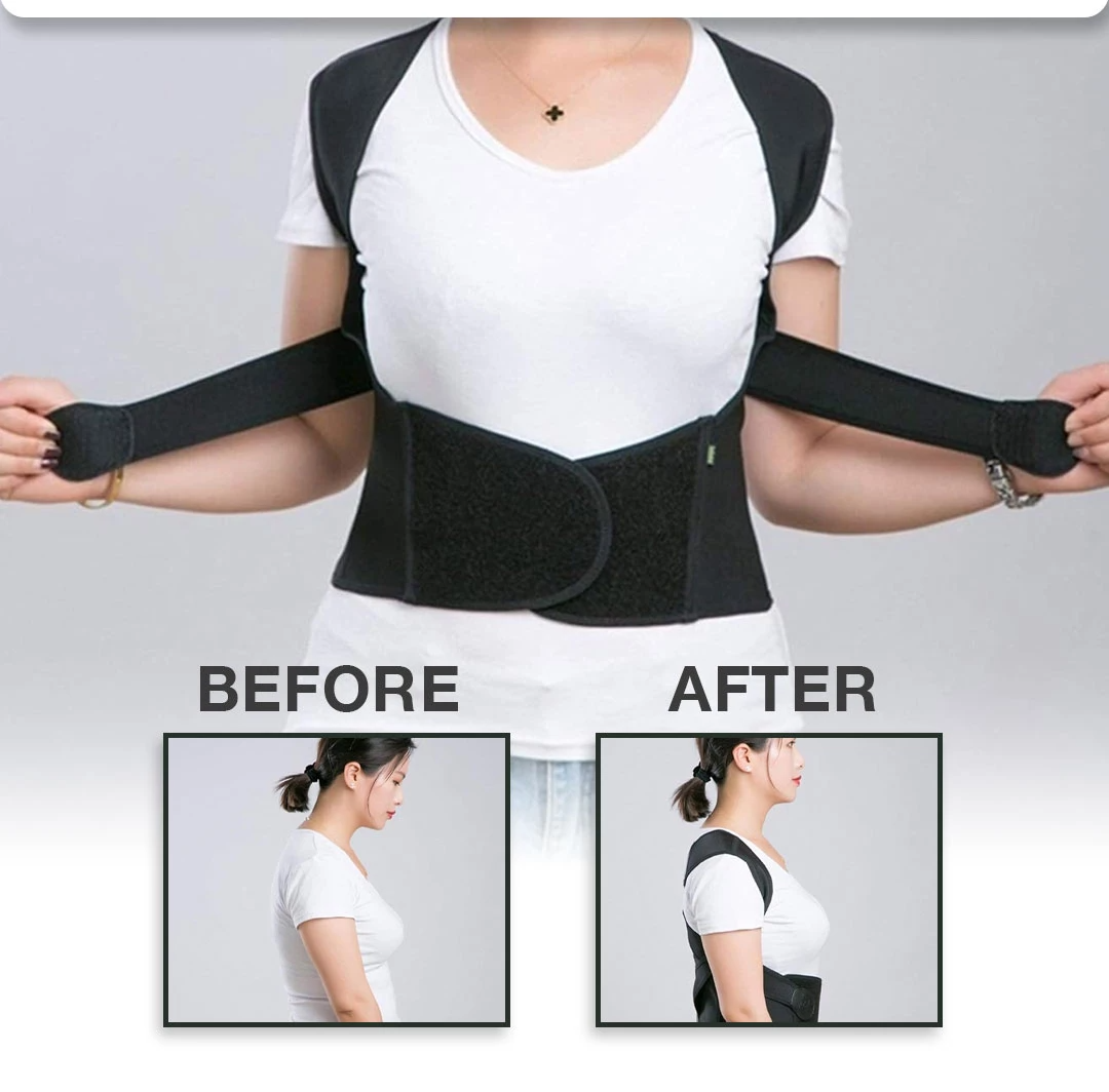 PostureFix Pro  Adjustable Magnetic Back & Shoulder Suppor